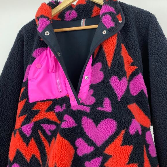 Free People Hit The Slopes Printed Pullover - Bolts of Love Adore Combo - M - Picture 5 of 9